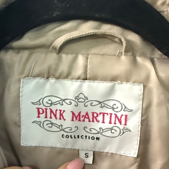 Pink Martini Beige Trench Coat - Picture 2 of 4